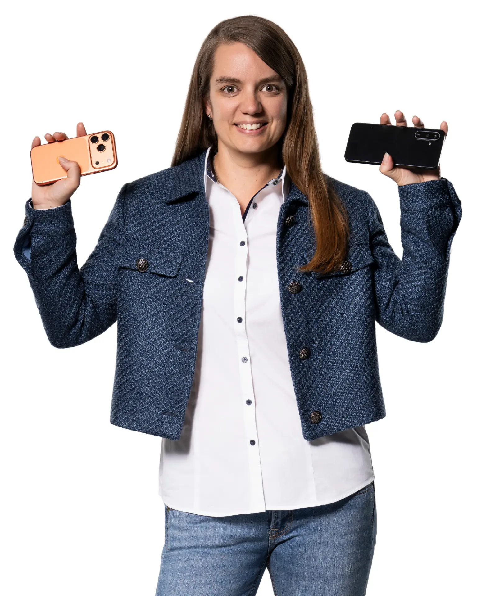 Angela von MoCoS mit Smartphones