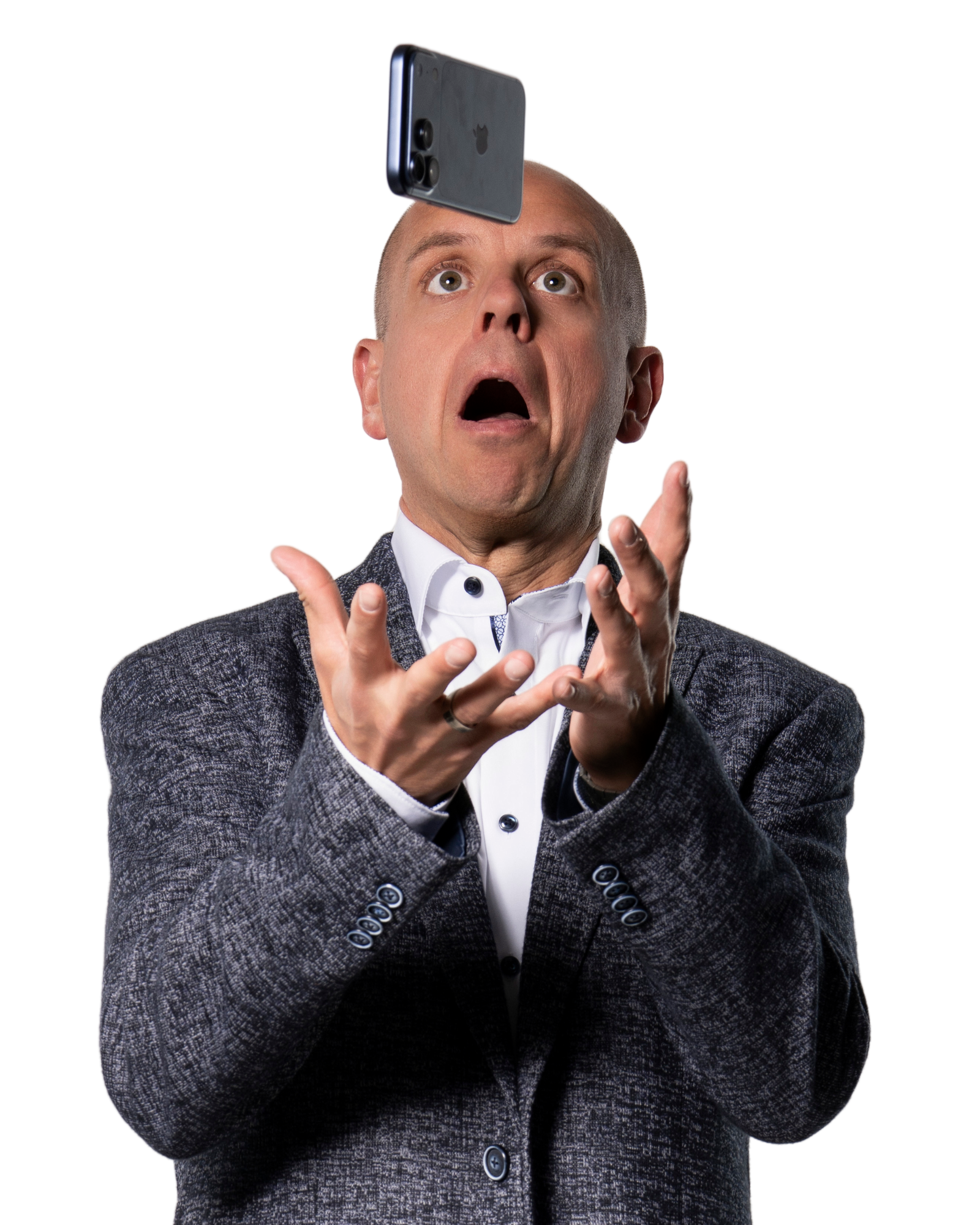 Andy von MoCoS mit Smartphone